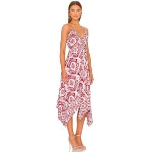 AMUR scarf asymmetrical dress NWT